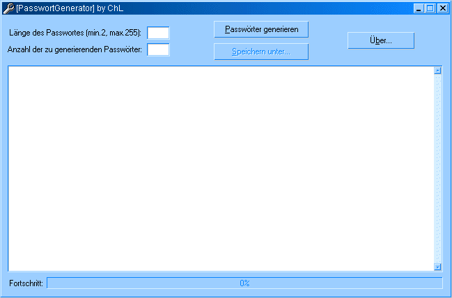 Screenshot von PasswortGenerator v1.1